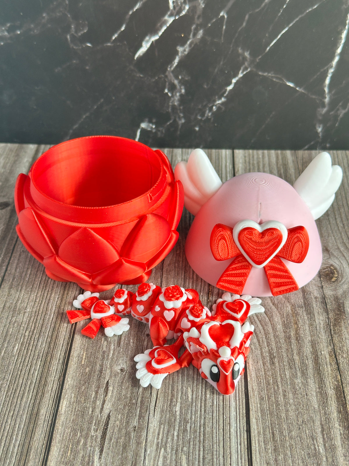 Love Heart Flexi Dragon & Egg