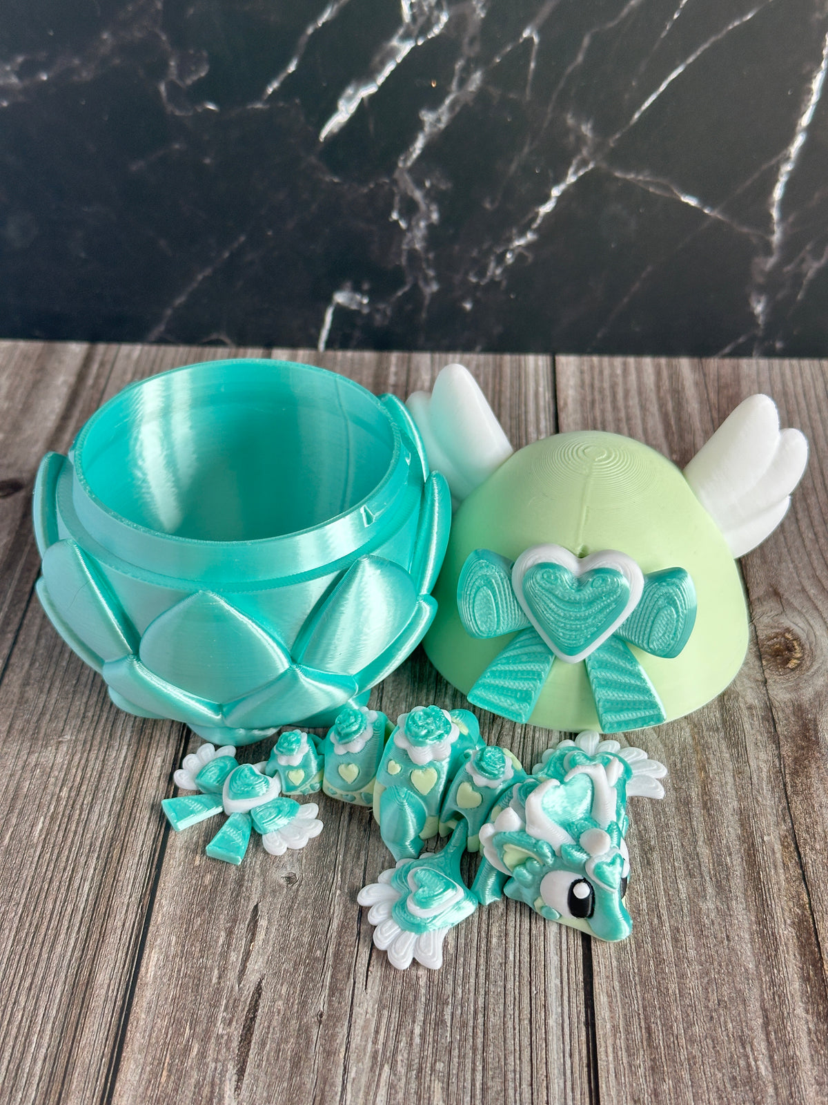 Love Heart Flexi Dragon & Egg