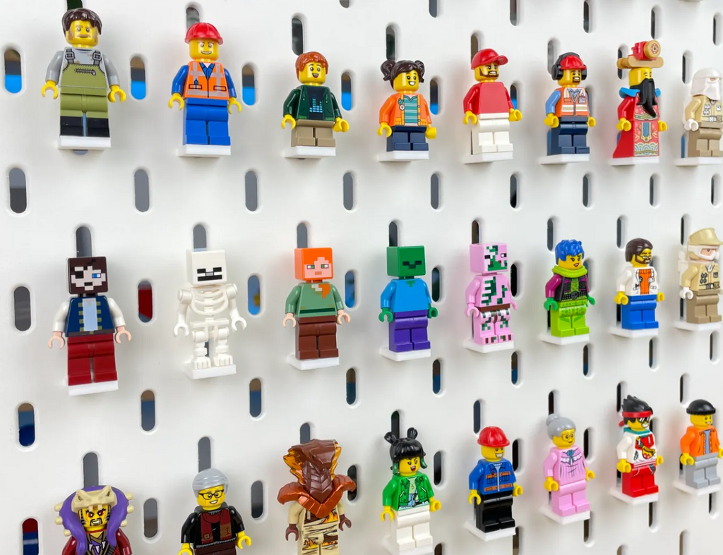 Minifigure Plate for Ikea Skadis Board