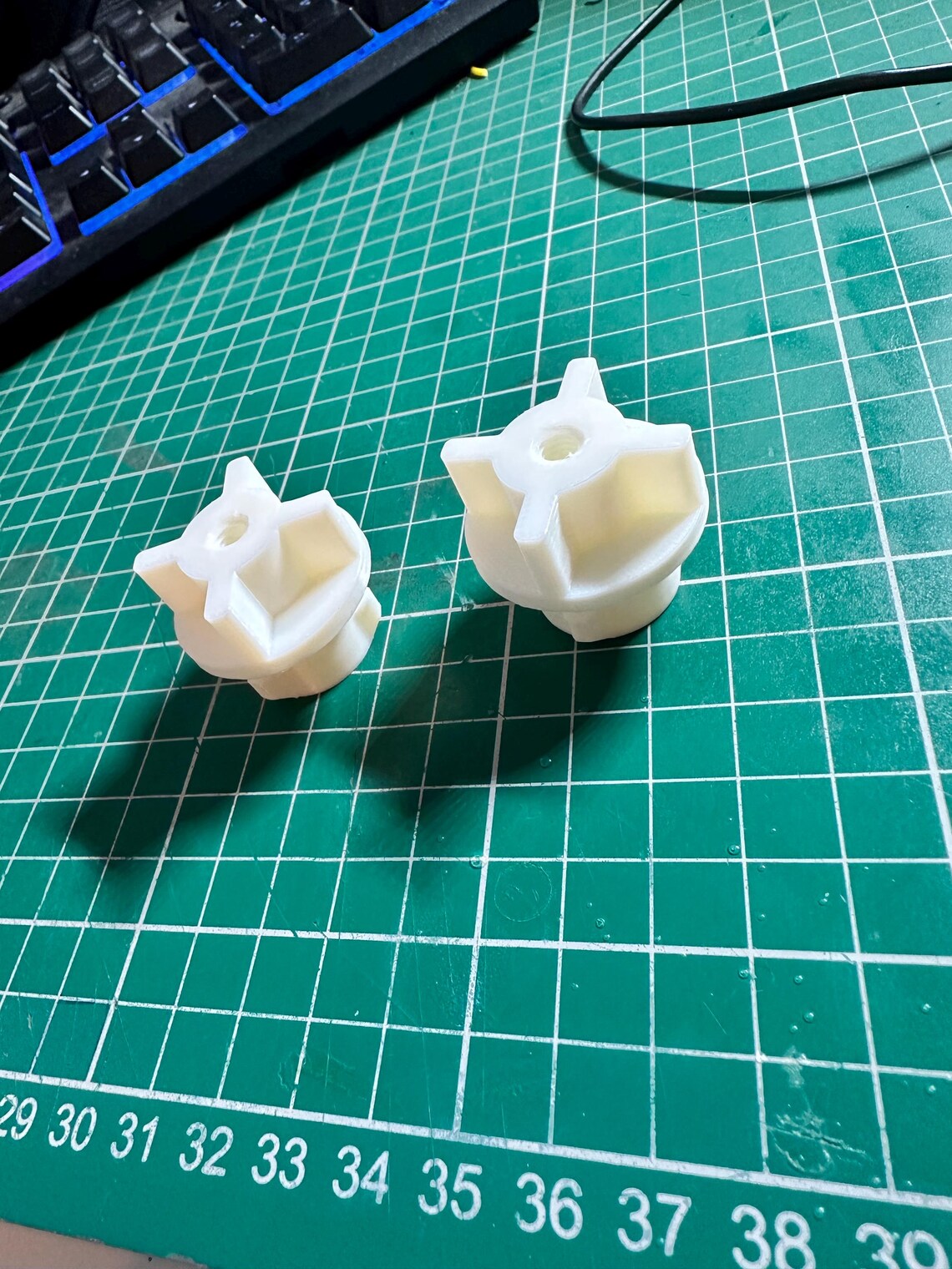 VW Corrado Headlamp Adjusters 3D Printed Replacements in High Temp ASA